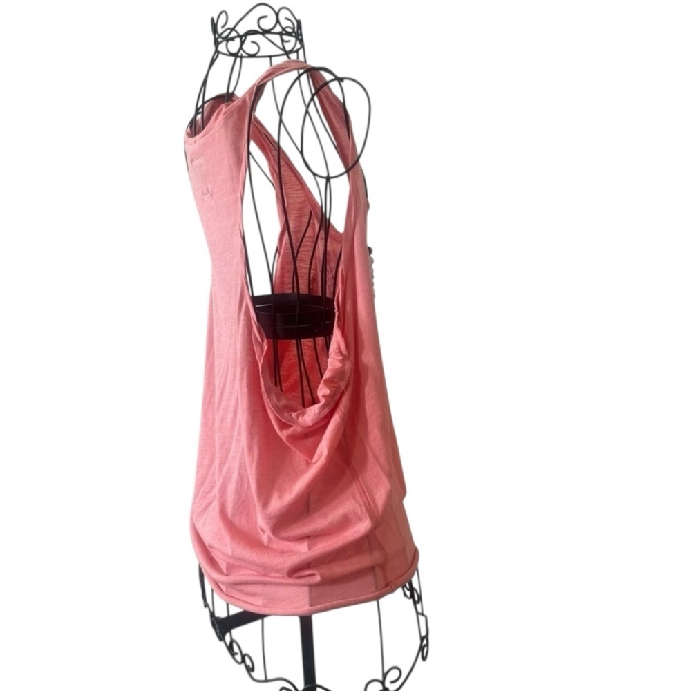 Pink Sleeveless Summer Top Lightweight Casual - Picture 5 of 6